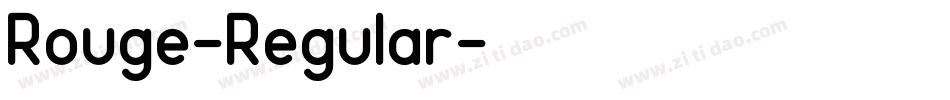 Rouge-Regular字体转换