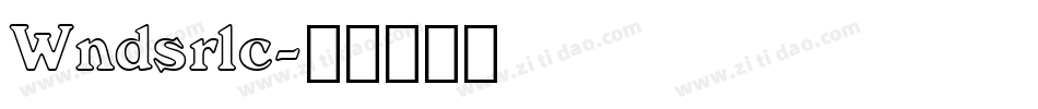 Wndsrlc字体转换