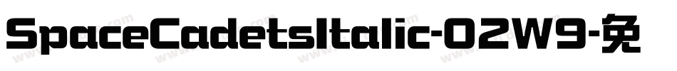 SpaceCadetsItalic-02W9字体转换
