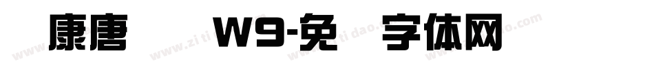 华康唐风隶W9字体转换