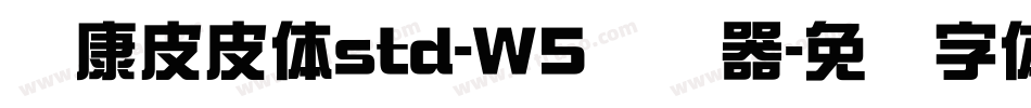 华康皮皮体std-W5转换器字体转换