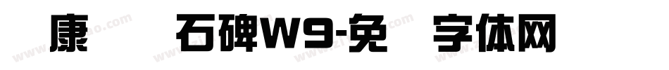 华康龙门石碑W9字体转换
