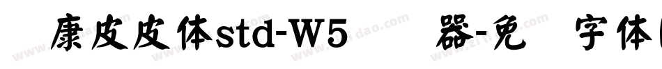 华康皮皮体std-W5转换器字体转换