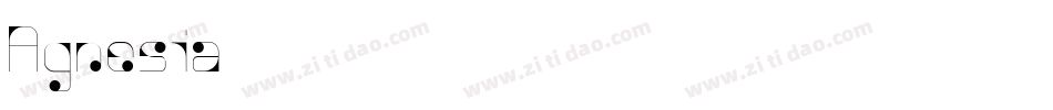 Agnesia字体转换