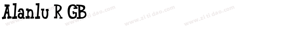 Alanlu-R-GB字体转换