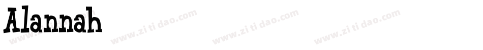 Alannah字体转换