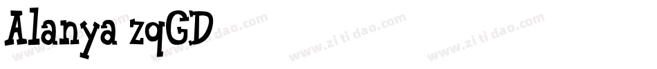 Alanya-zqGD字体转换
