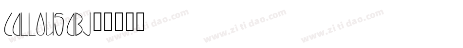 Callous-a0BJ字体转换