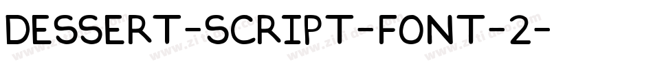 Dessert-Script-Font-2字体转换
