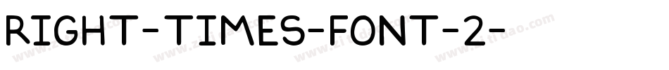 Right-Times-Font-2字体转换