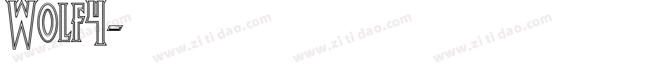 Wolf4字体转换