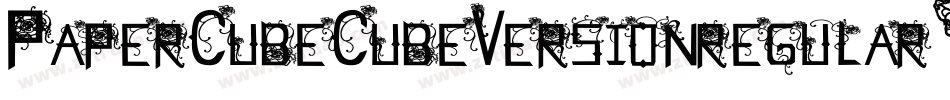 PaperCubeCubeVersionregular-ejJO字体转换