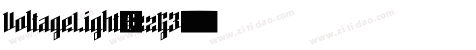 VoltageLight-3zzG3字体转换