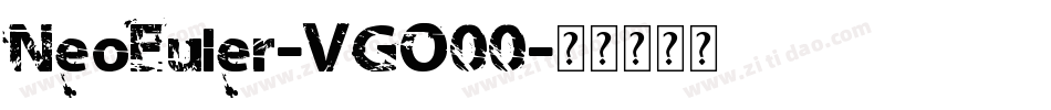 NeoEuler-VGO00字体转换
