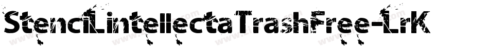 StenciLintellectaTrashFree-LrK5字体转换