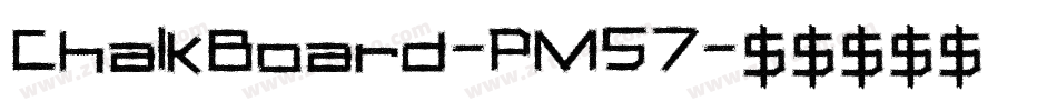 ChalkBoard-PM57字体转换