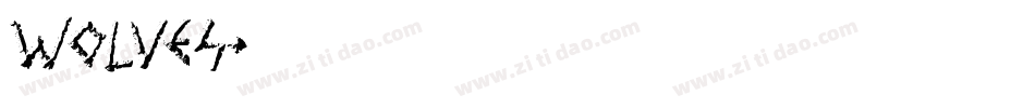 wolves字体转换