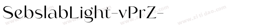 SebslabLight-vPrZ字体转换