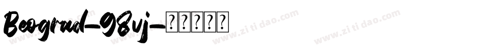 Beograd-98vj字体转换