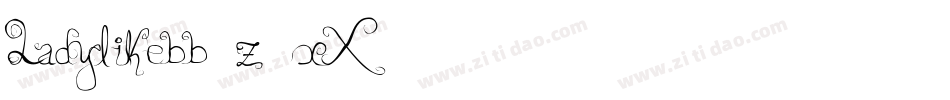Ladylikebb-z7xX字体转换