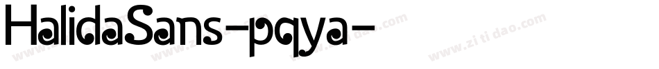 HalidaSans-pqya字体转换
