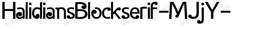 HalidiansBlockserif-MJjY字体转换