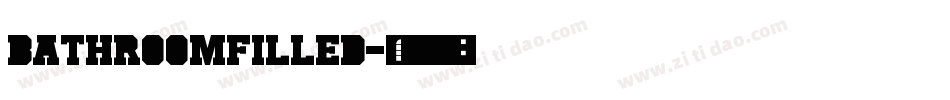 BathroomFilled字体转换 BathroomFilled字体转换