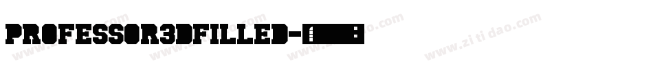Professor3DFilled字体转换