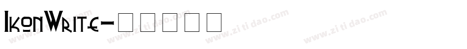 IkonWrite字体转换