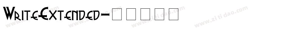 WriteExtended字体转换