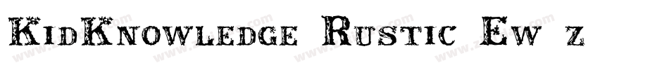 KidKnowledge2Rustic-Ew2z字体转换