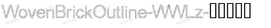 WovenBrickOutline-WWLz字体转换