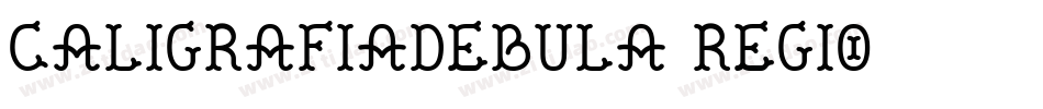 CaligrafiaDeBula-Regio字体转换