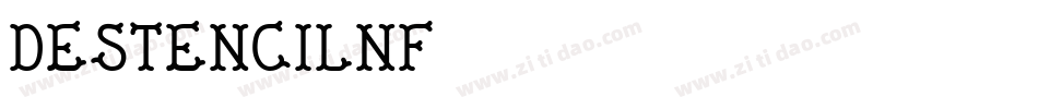 DeStencilNF字体转换