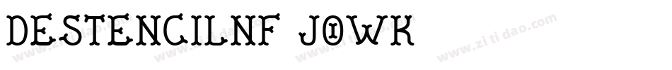 DeStencilNf-JOWK字体转换