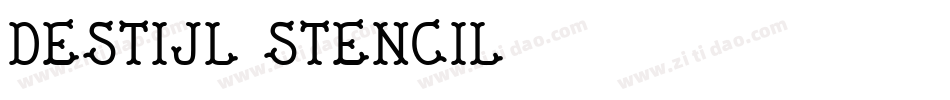 DeStijl-Stencil字体转换