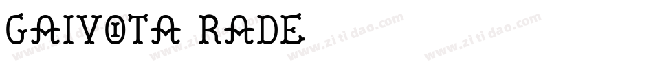 Gaivota-RADe字体转换