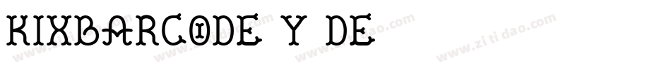KixBarcode-y5De字体转换