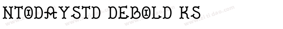 NtodayStd-DeBold-KS字体转换
