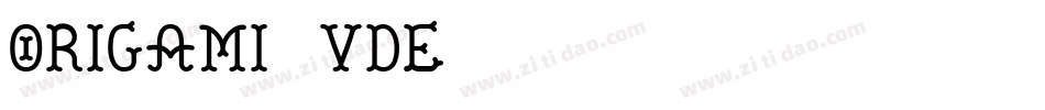 Origami-2vDe字体转换