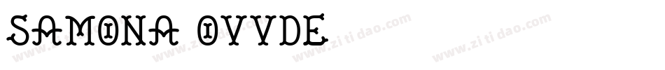 Samona-OVVDe字体转换