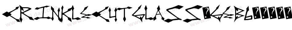 CrinkleCutGlass-gEB6字体转换
