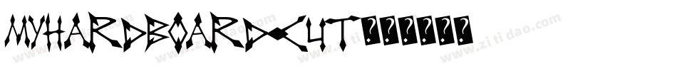 MyHardboardCut字体转换