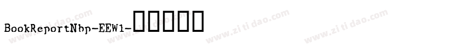 BookReportNbp-EEWl字体转换