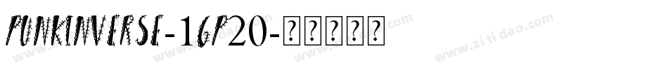 PunkInverse-1GP20字体转换