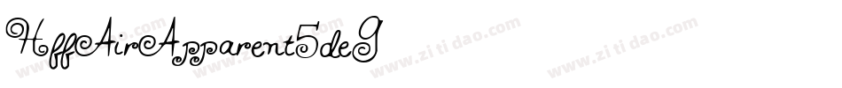 HffAirApparent-5deG字体转换