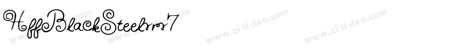 HffBlackSteel-vrv7字体转换