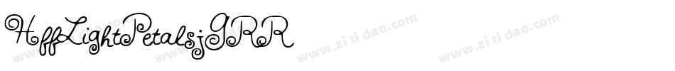 HffLightPetals-jGRR字体转换