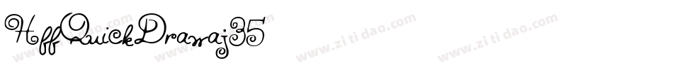 HffQuickDraw-aj35字体转换