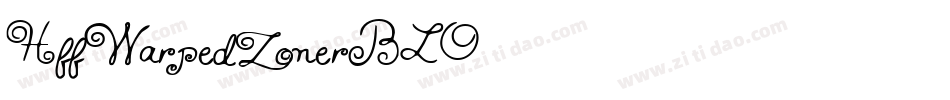 HffWarpedZone-rBLO字体转换